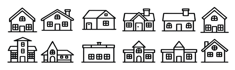 House line art design illustration architectural simplicity