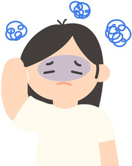 Anemic Person Character Illustration