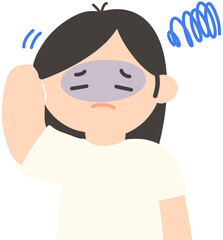Anemic Person Character Illustration