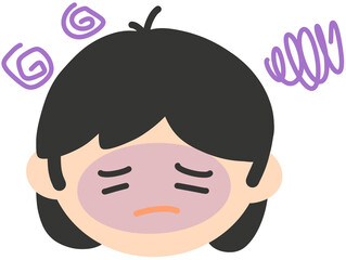 Anemic Person Character Illustration