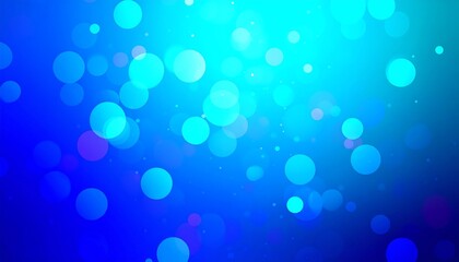 Abstract Blue Bokeh Background Image
