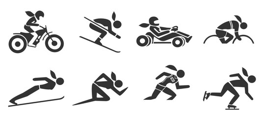 various sports women symbols