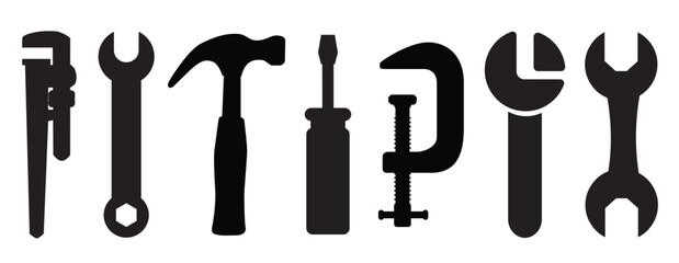 Vector tools icon set 