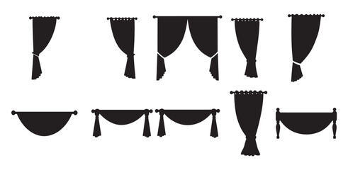  chic curtains element silhouette bundle for elegant window