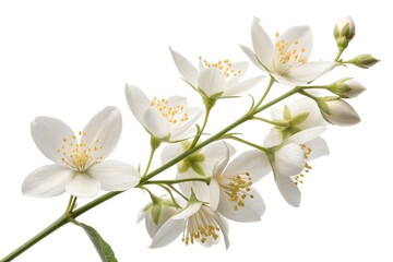 Obraz premium white flowers isolated on white
