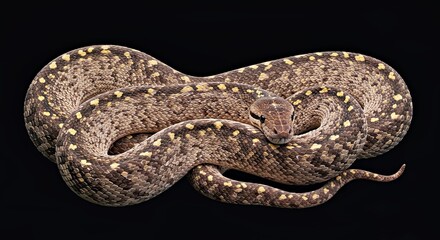 Fototapeta premium Celestial Python Glowing with Starlight and Cosmic Scales