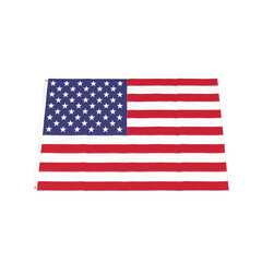 American Flag, Distressed USA Banner Graphic, 3d Png, Transparent background