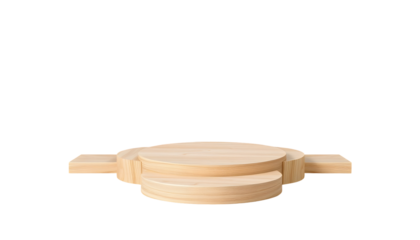 Wooden Podium Stage Display Product Presentation Showcase