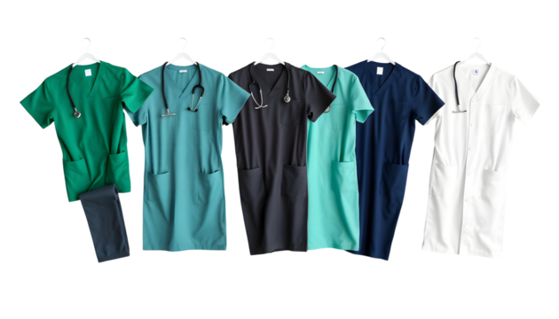 Medical Scrubs in Various Colors