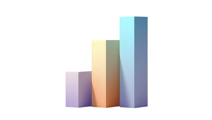 business graph3d bar chart business graph with arrow showing growth and success