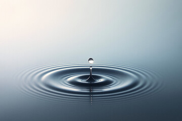 Water Drop Impact, Ripples, Macro Photography