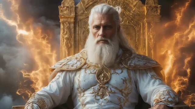 god Zeus, the god of the sky, thunder, lightning, who rules the whole world.