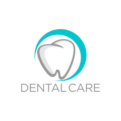 Dent Dentist Dental Care Clinic Logo Template Vector