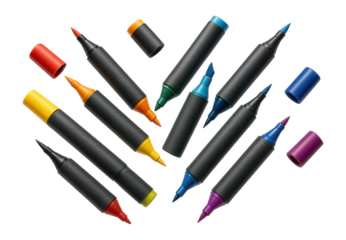 Set of alcohol markers in a dual-tip design