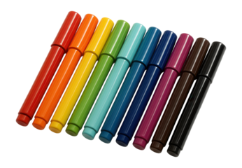 Set of ceramic markers in various colors