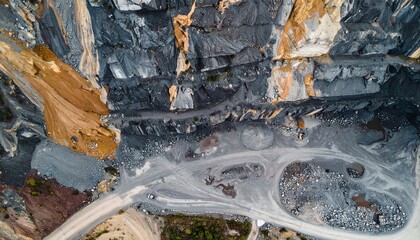 Industrial drain with mineral deposition, close-up texture