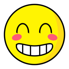 Obraz premium Retro Emoticon Shape