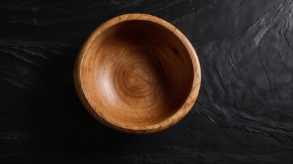 empty wooden bowl