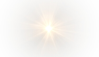 Star, orange, light, shine, sparkling, starlight, flash with magical glow and sparkling beam over galaxy night background, cosmic universe illumination and radiant spotlight decoration, png.