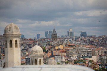 Obraz premium The Süleymaniye Mosque is an Ottoman imperial mosque located on the Third Hill of Istanbul.