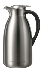Thermos with ergonomic handle and drip-free spout