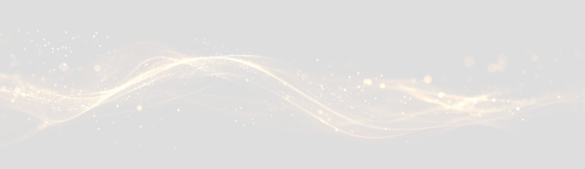 Fototapete Wellen Gold shine wave spark light dust particles background black design texture glow bright elegant luxury magic celebration holiday flickering beam radiant sparkling overlay with luminous golden light.  © Mariia