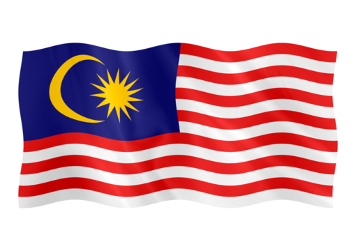 Digital composite. Malaysia flag. ..31st August is Malaysian Independence Day. ..PNG file..symbol, country, nation, national,Hari Merdeka