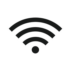 wifi icon symbol black on white background