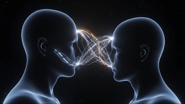 A beautiful visualization of telepathic communication