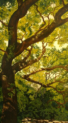 Naklejka premium Whimsical Forest