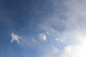 Clouds come in various shapes.