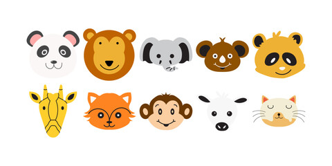 Fototapeta premium Cute Animal Head
