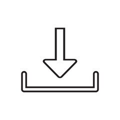 Download icon vector illustration.