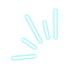 Abstract Neon Light Streaks Bursting Outward.