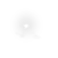 Abstract White Shape on White Background.