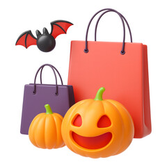 Black Friday Shopping Bag Pumpkin Halloween