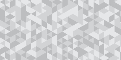 Modern triangle mosaic white  Background. Overlap random vector element. Business polygonal texture. Abstract low polygon Geometric banner wall background. Seamless Abstract polygon.	