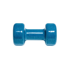 Teal Blue Rubber Coated Dumbbell for Fitness and Exercise