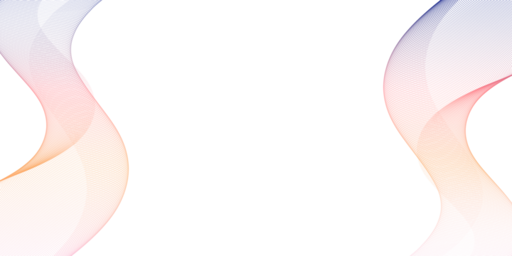 Abstract Flowing Lines Purple Orange Soundwave Transparent Background, Dynamic Waveform Design with Gradient Curves for Digital Art, Music Visuals, and Modern Graphic Projects