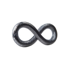 Abstract Infinity Symbol Metallic Texture, Endless Loop Concept