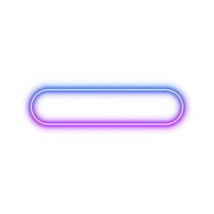 Neon Oval Shape Graphic Design Element.