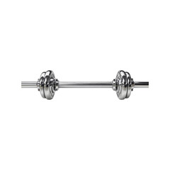 Chrome Barbell with Weight Plates - Fitness Equipment