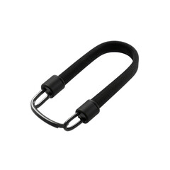 Black Bungee Cord with Metal Hooks - Elastic Strap for Secure Fastening