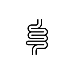 Healthy digestion logo, vector icon Illustration,