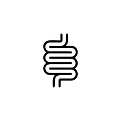 Healthy digestion logo, vector icon Illustration,