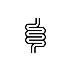 Healthy digestion logo, vector icon Illustration,