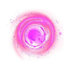 Pink Swirling Energy Abstract Illustration.
