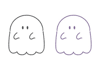 おばけの手描きアイコン