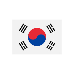 Flag of South Korea – Taegeukgi Flat Vector Emblem