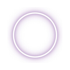Simple White Neon Circle Glow Effect.